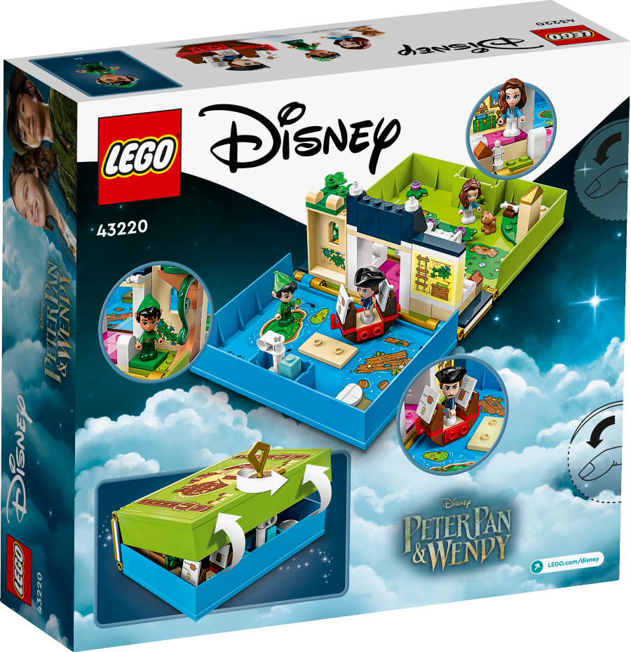 LEGO DISNEY Książka z przygodami Piotrusia Pana i Wendy 43220