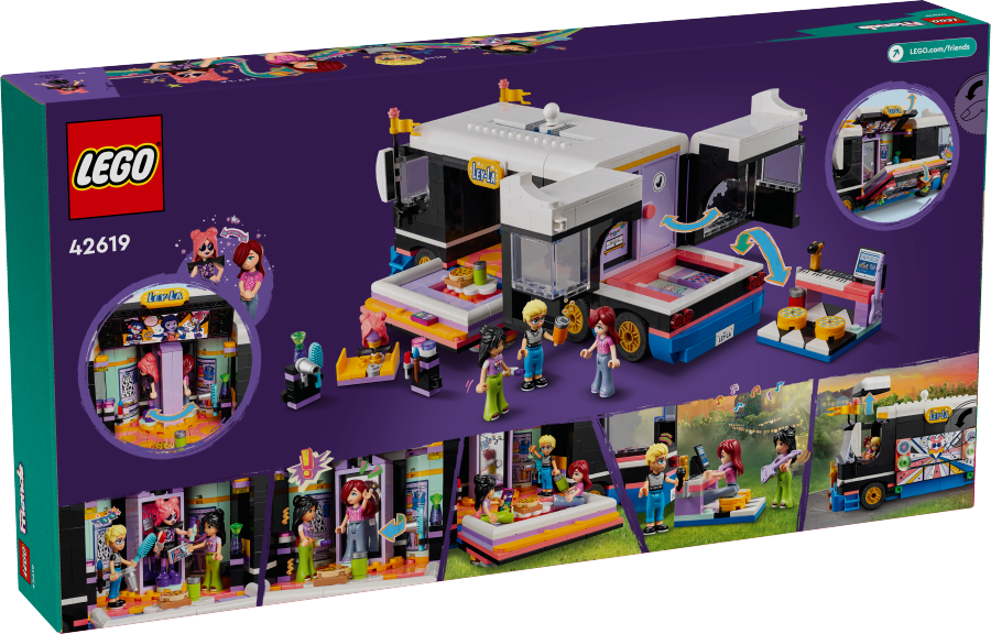 LEGO FRIENDS Autobus koncertowy gwiazdy popu 42619
