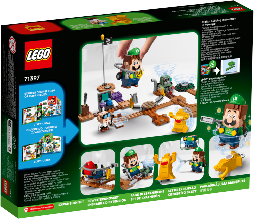 LEGO SUPER MARIO Zestaw rozszerzający Laboratorium w rezydencji Luigiego™ i Poltergust 71397