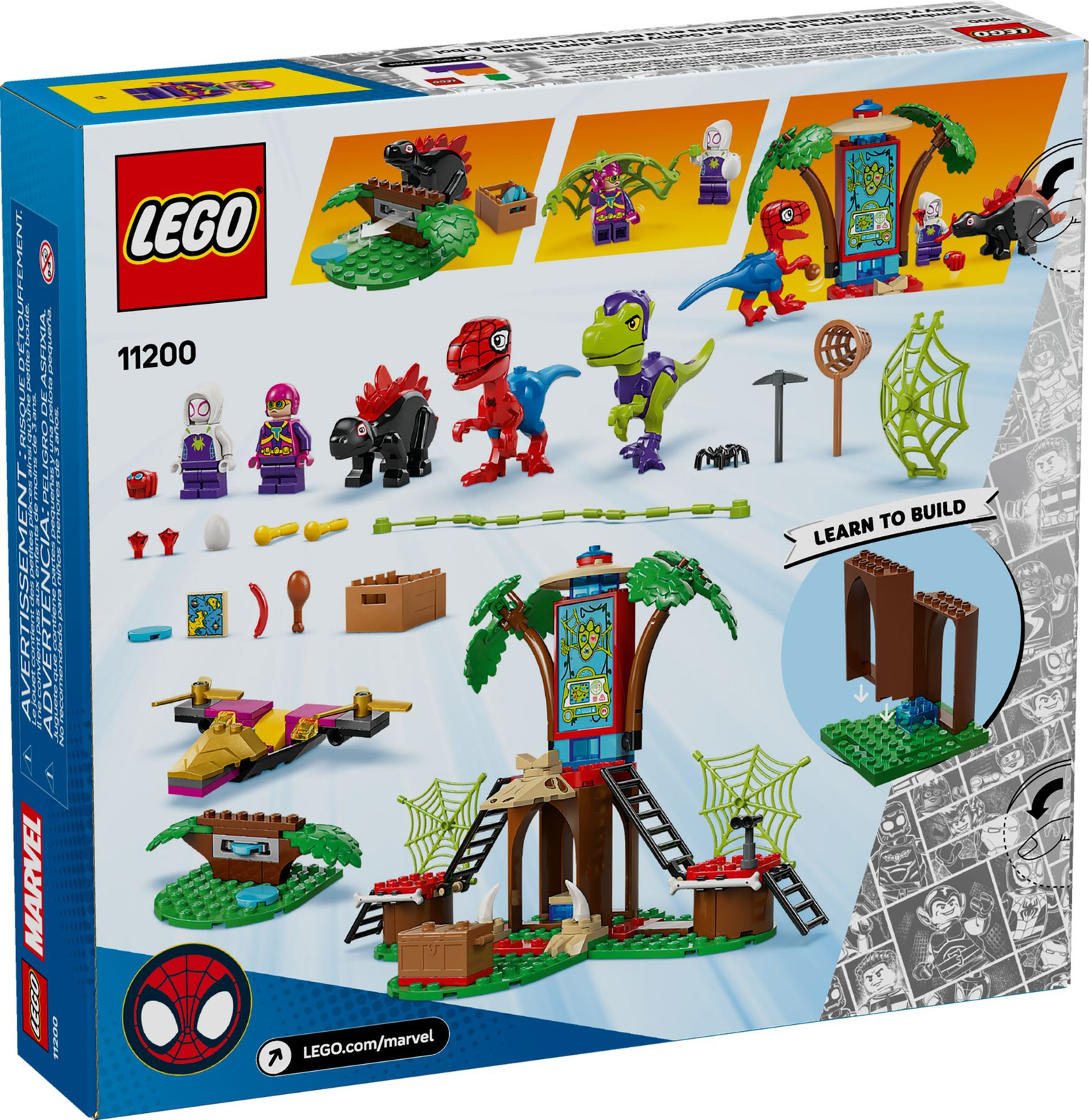 Lego Super Heroes 11200 Bitwa Spidey'go i Gobby'ego przy domku na drzewie