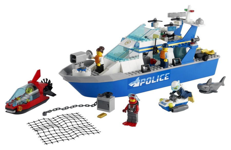 LEGO CITY  Policyjna łódź patrolowa 60277