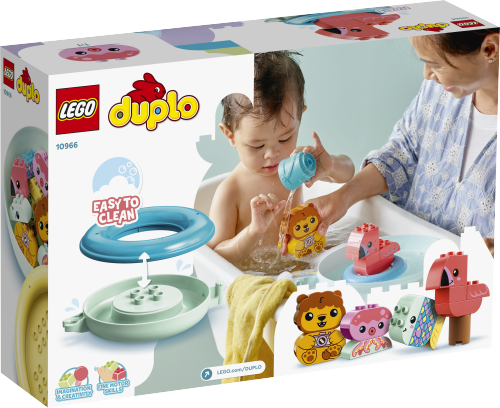 LEGO DUPLO Zabawa w kąpieli: pływająca wyspa ze zwierzątkami 10966