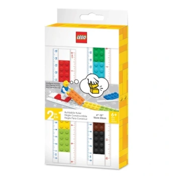 Linijka LEGO 52558 (15cm-30cm) z klocków i Minifigurka