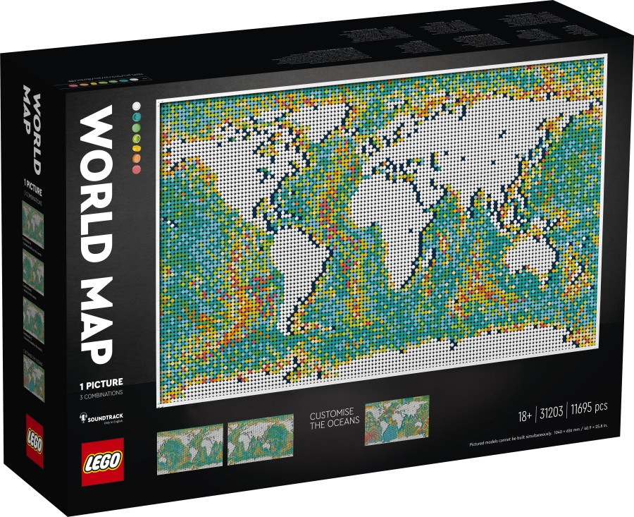 LEGO Art  Mapa Świata 31203