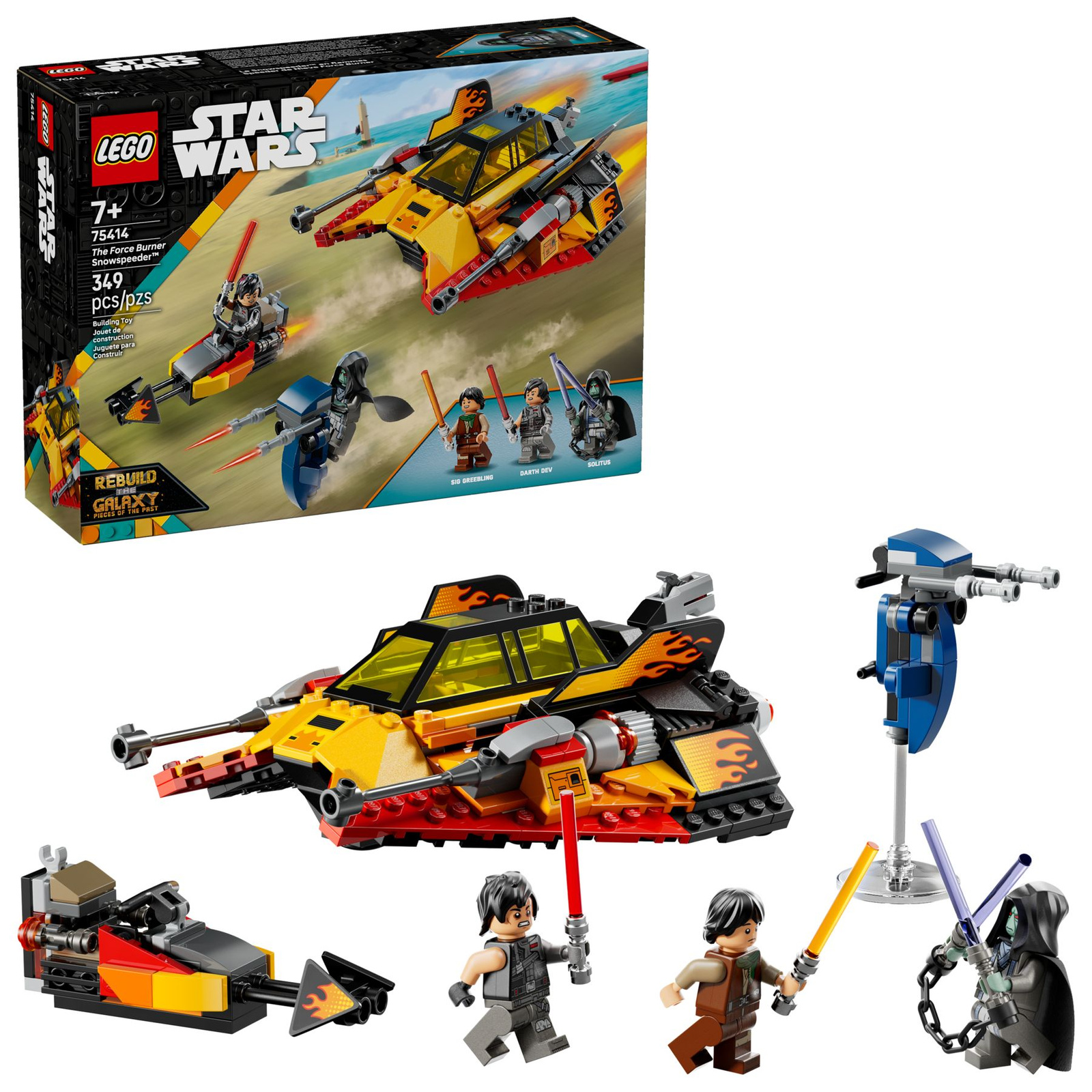 Lego Star Wars 75414 Płomienny śmigacz śnieżny