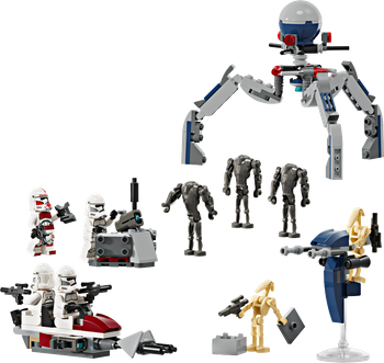 LEGO STAR WARS Zestaw bitewny z żołnierzem armii klonów™ i droidem bojowym™ 75372