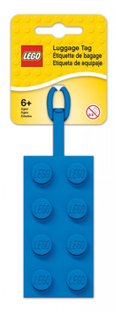 Zawieszka LEGO klocek 52001 niebieski na bagaż