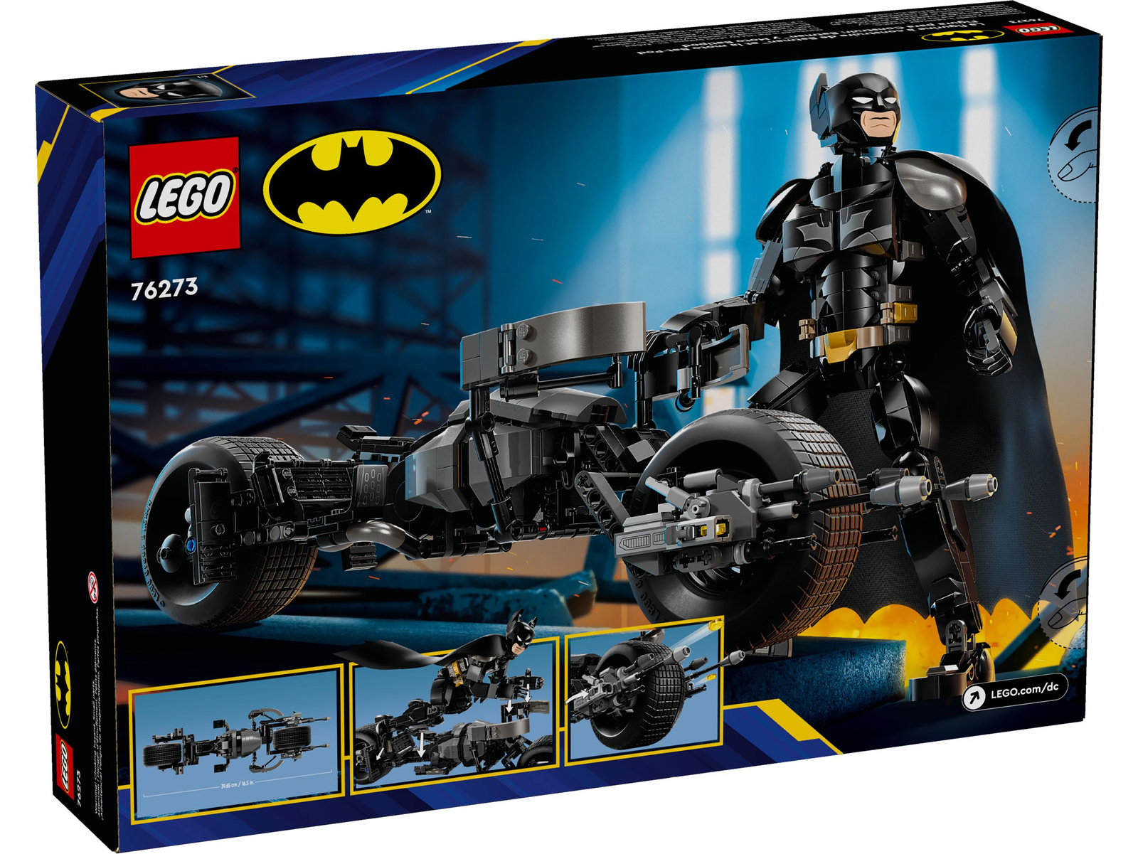 Lego Super Heroes 76273 Figurka Batmana do zbudowania i batcykl