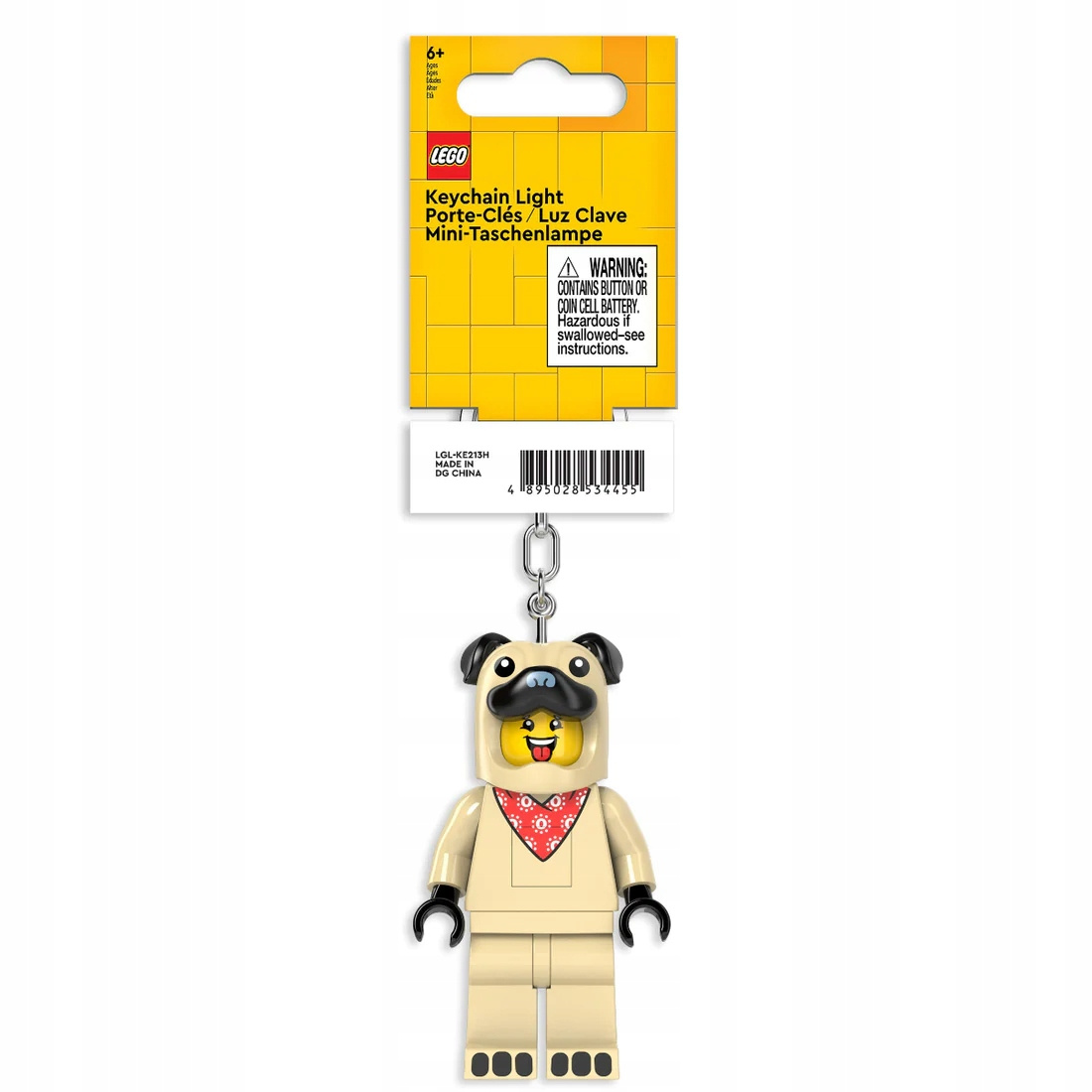 Breloczek LEGO KE213H Latarka Mops Pies