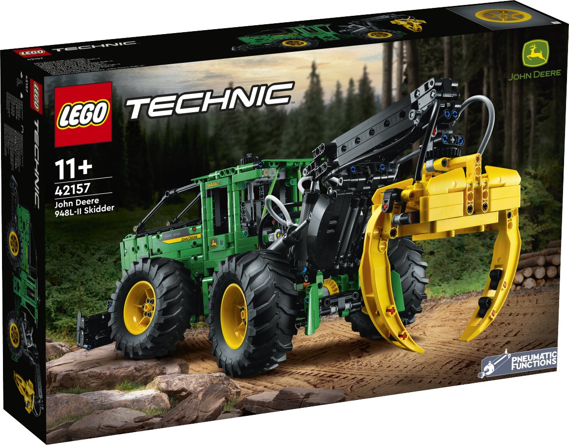 LEGO TECHNIC Ciągnik zrywkowy John Deere 948L-II 42157