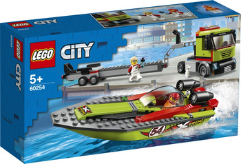 LEGO CITY   Transporter łodzi wyścigowej 60254