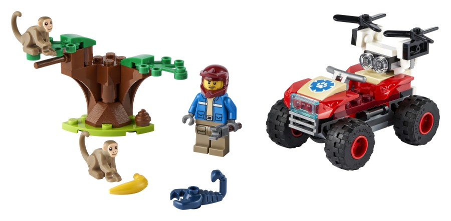 LEGO CITY   Quad ratowników dzikich zwierząt 60300