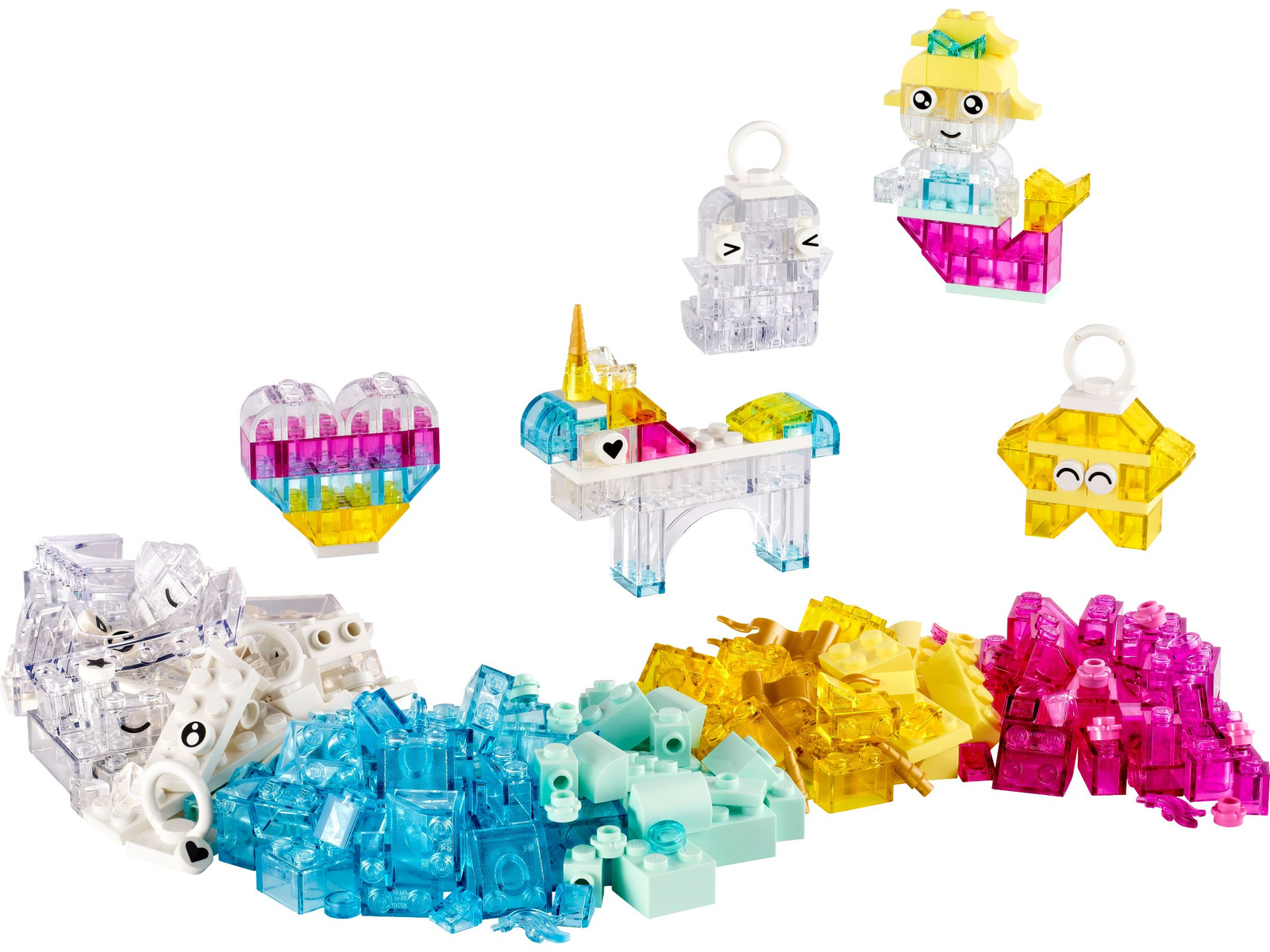 Lego Classic 11040 Magiczny zestaw z przezroczystymi klockami