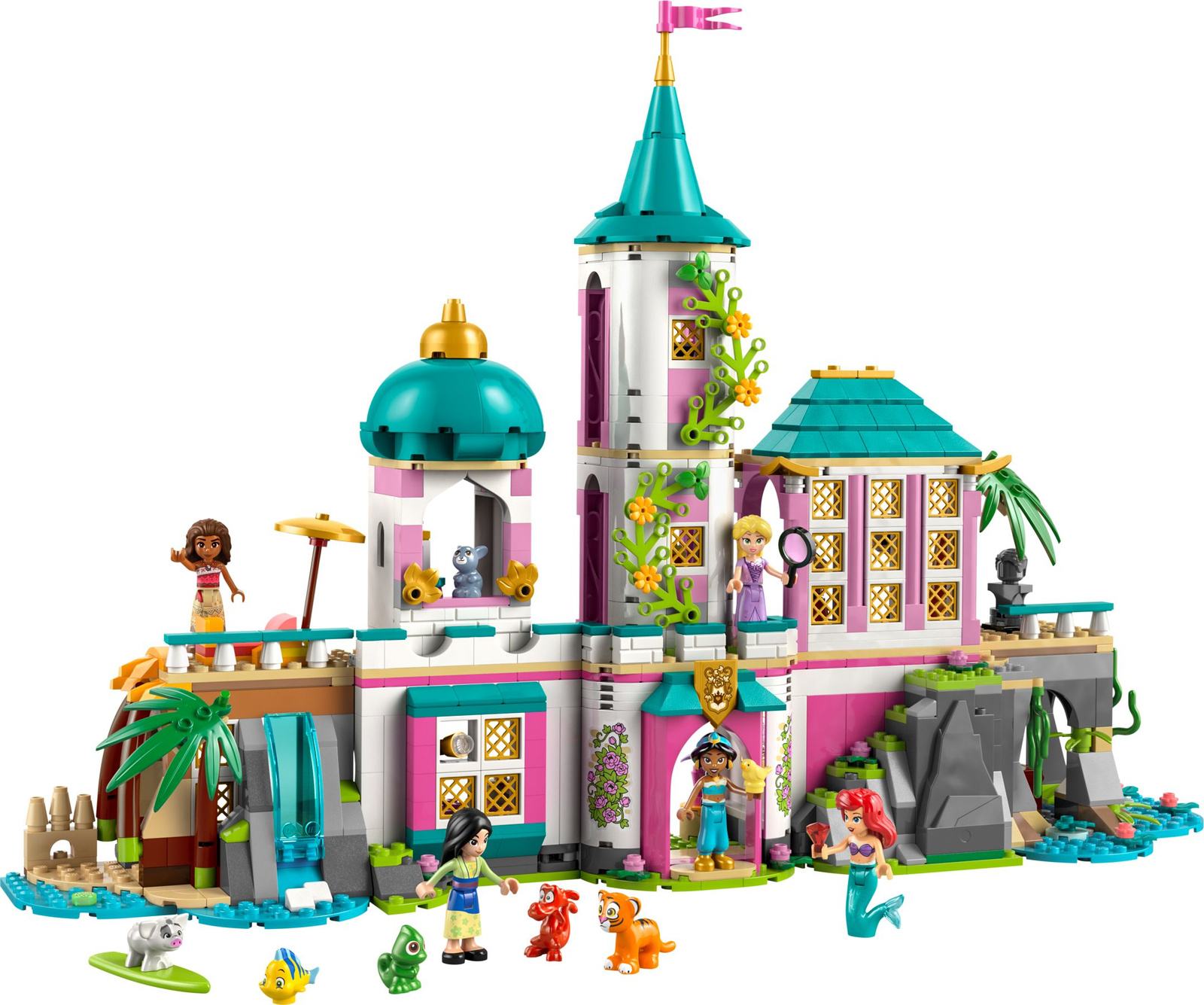 Lego Disney 43267 Zamek księżniczek i królewskie zwierzaki