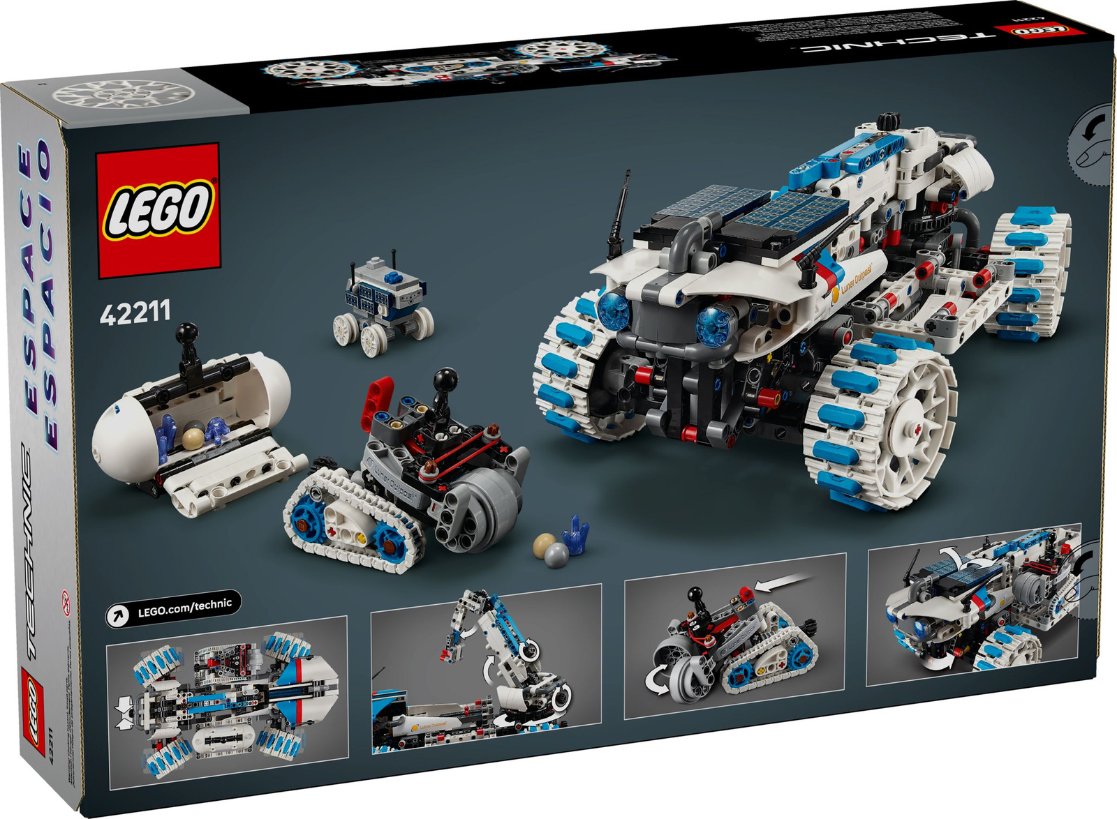 Lego Technic 42211  Kosmiczny łazik księżycowy Lunar Outpost
