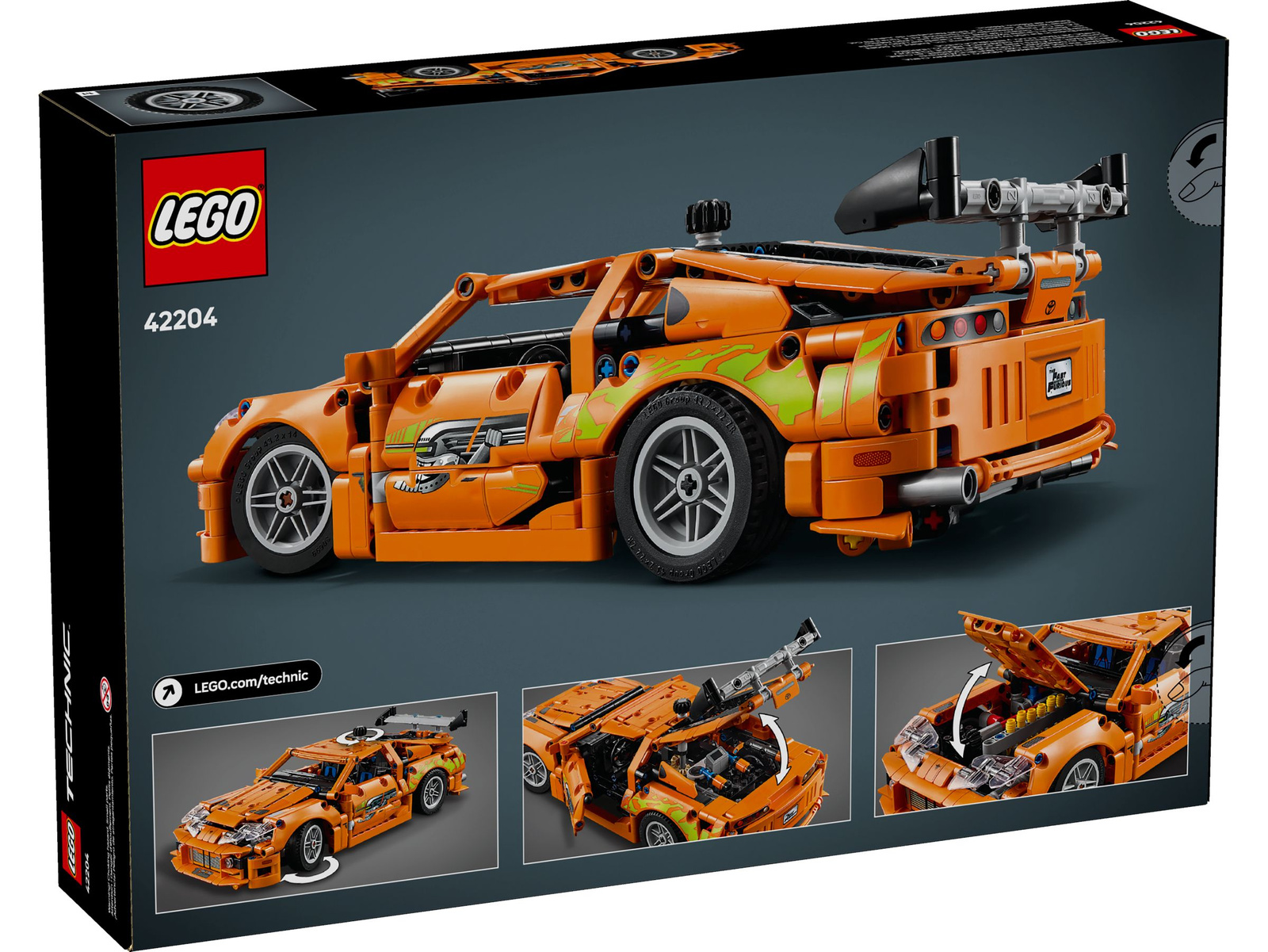 Lego Technic 42204 Fast and Furious Toyota Supra MK4