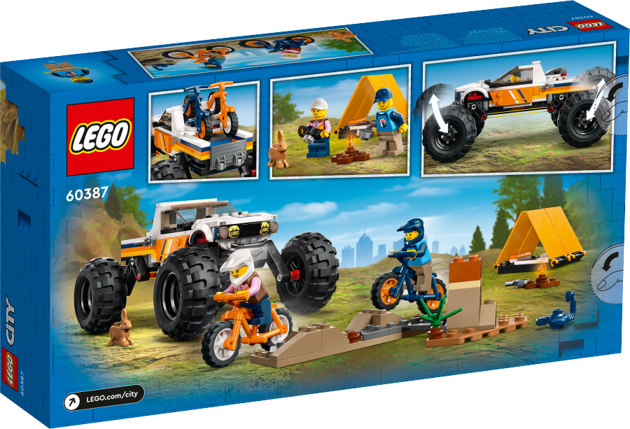 LEGO CITY Przygody samochodem terenowym z napędem 4x4 60387