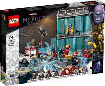 LEGO SUPER HEROES Zbrojownia Iron Mana 76216