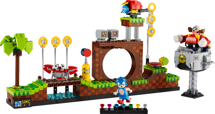 LEGO IDEAS Sonic the Hedgehog™ — Strefa Zielonego Wzgórza 21331