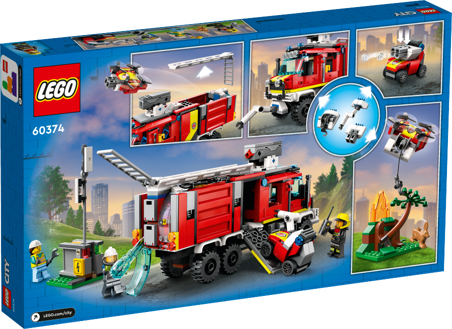 LEGO CITY Terenowy pojazd straży pożarnej 60374