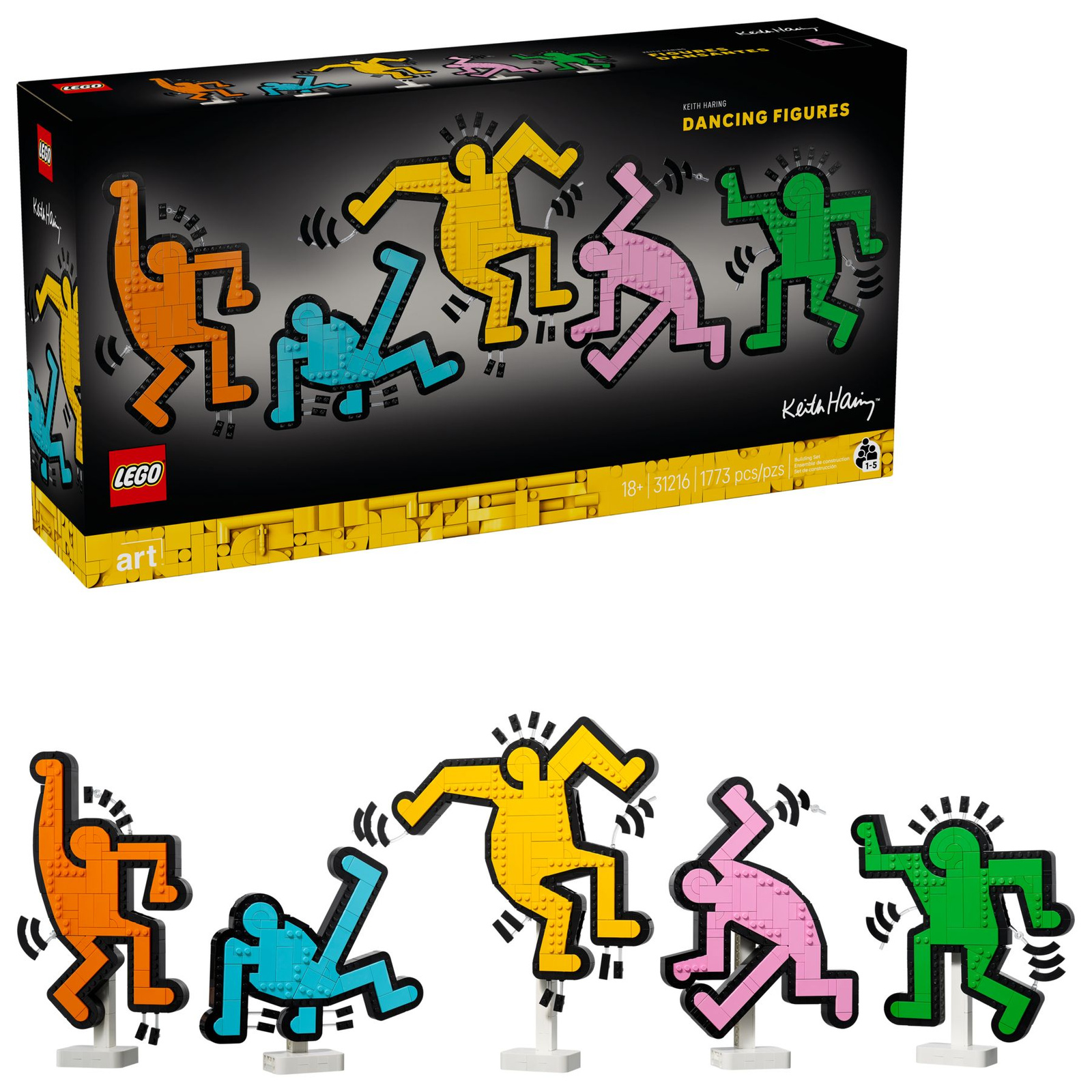 Lego Art 31216 Keith Haring tańczące postacie