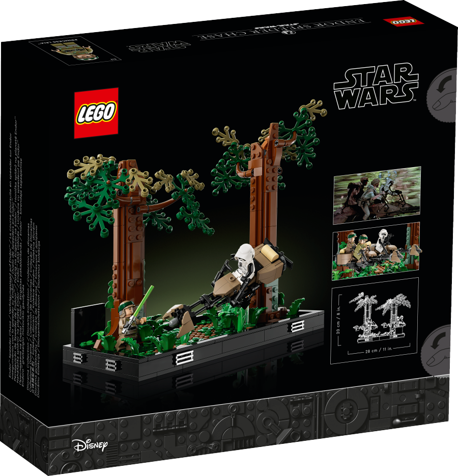 LEGO STAR WARS Diorama: Pościg na ścigaczu przez Endor 75353