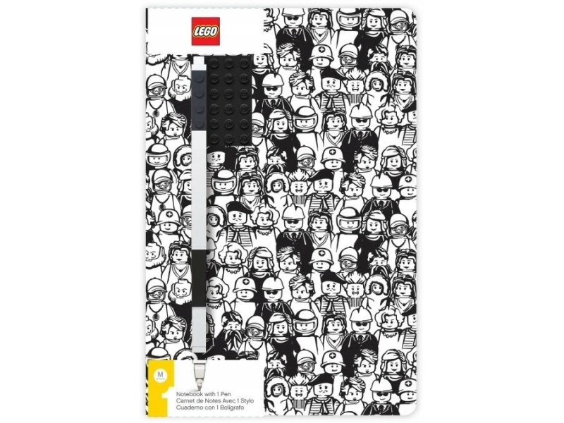 Notatnik Lego 52379 Minifigures z płytką i długopisem