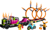 LEGO CITY Wyzwanie kaskaderskie — ciężarówka i ogniste obręcze 60357