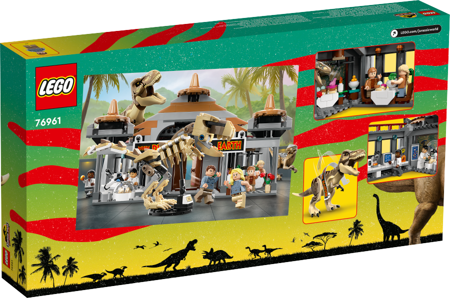 LEGO JURASSIC WORLD Centrum dla odwiedzających: atak tyranozaura i raptora 76961