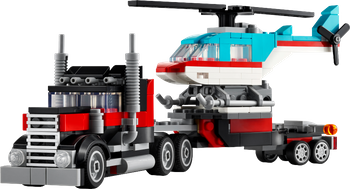 LEGO CREATOR Ciężarówka z platformą i helikopterem 31146