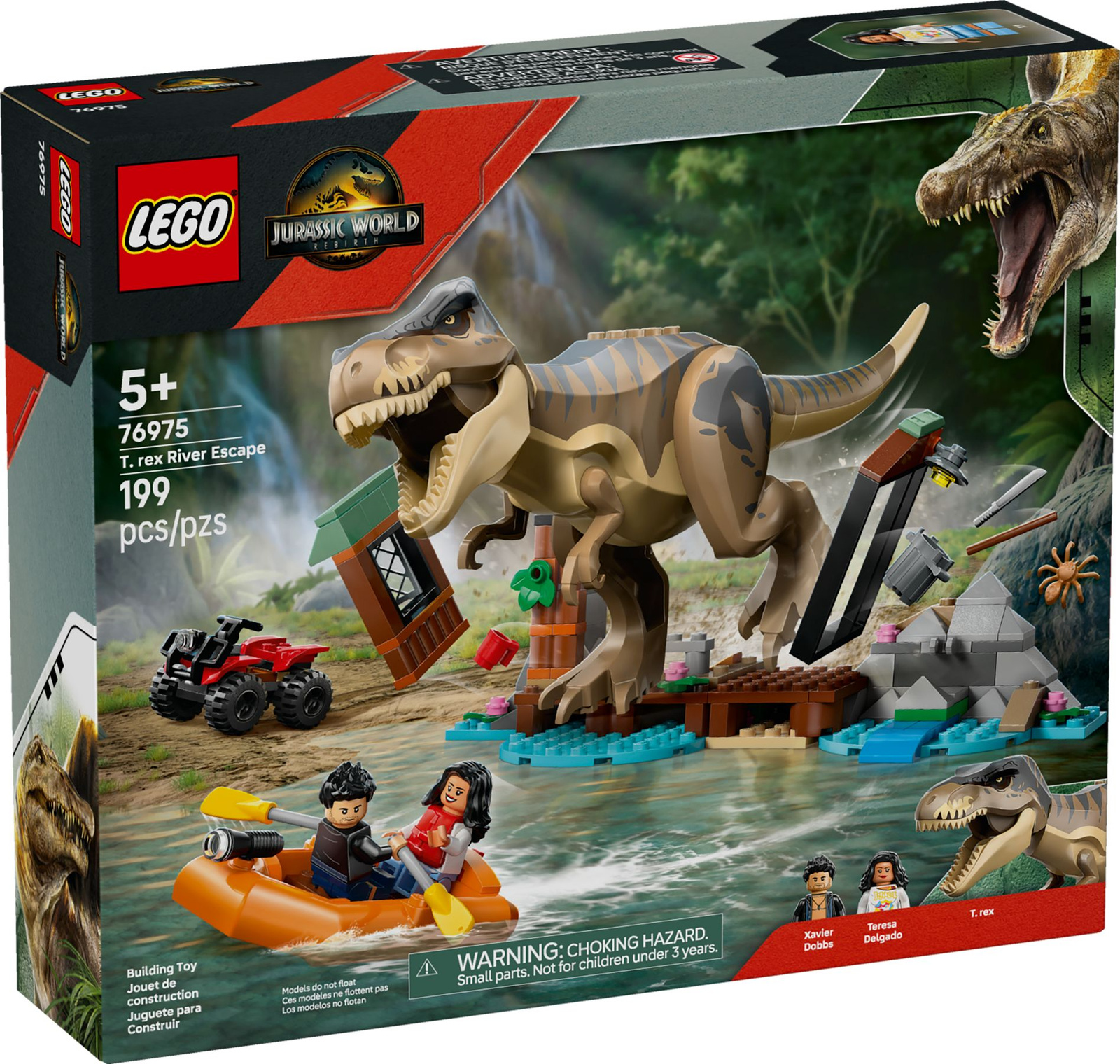 Lego Jurassic World 76975 Ucieczka rzeką przed tyranozaurem