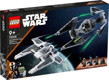 LEGO STAR WARS Mandaloriański myśliwiec Fang Fighter kontra TIE Interceptor 75348