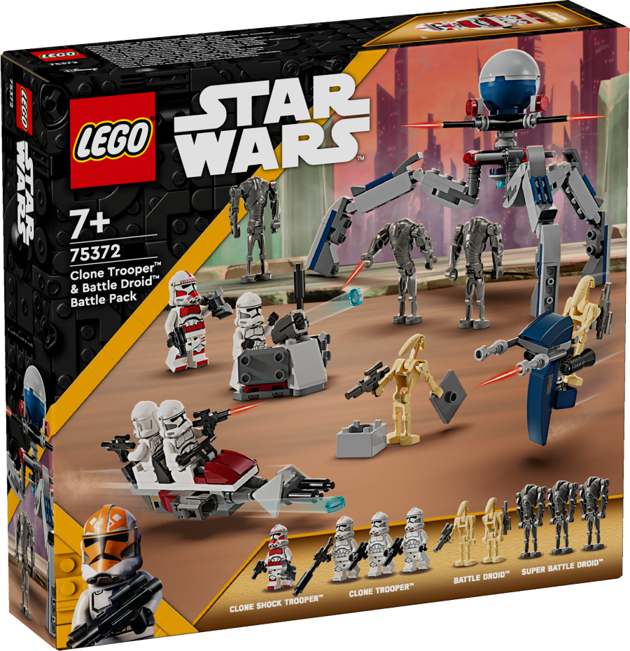 LEGO STAR WARS Zestaw bitewny z żołnierzem armii klonów™ i droidem bojowym™ 75372