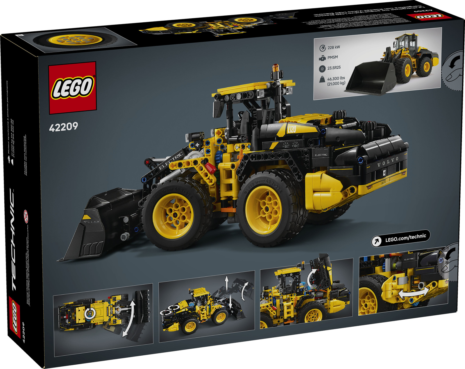 Lego Technic 42209 Ładowarka kołowa Volvo L120 Electric