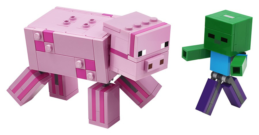 LEGO® MINECRAFT 21157 Minecraft BigFig - Świnka i mały zombie
