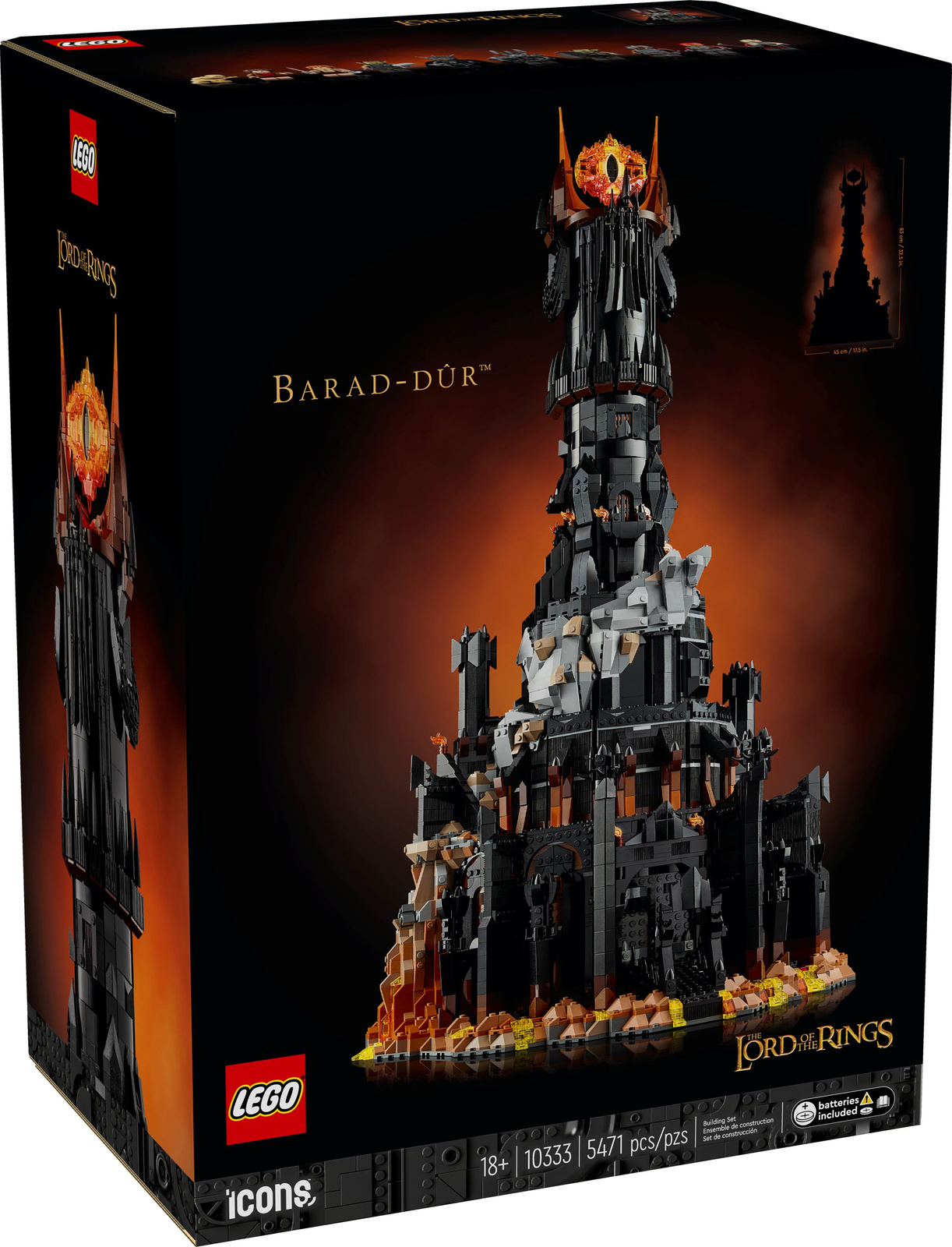 LEGO Icons 10333 Władca pierścieni: Barad-dur