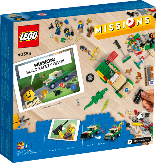 LEGO CITY Misje ratowania dzikich zwierząt 60353