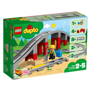 LEGO DUPLO Tory kolejowe i wiadukt 10872