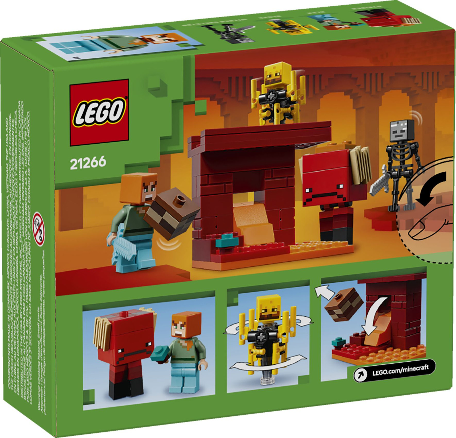 Lego Minecraft 21266 Bitwa na moście Netheru
