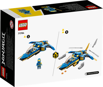 LEGO NINJAGO Odrzutowiec ponaddźwiękowy Jay’a EVO 71784