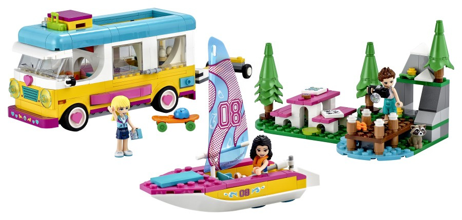 LEGO FRIENDS Leśny mikrobus kempingowy i żaglówka   41681