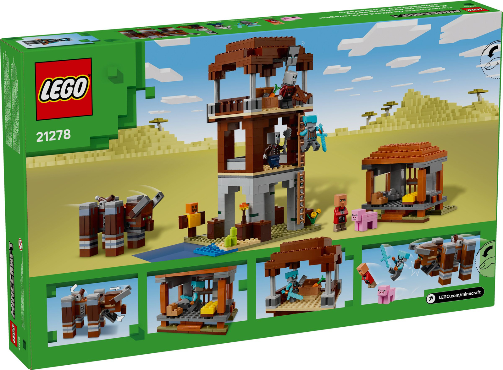 Lego Minecraft 21278 Kryjówka rozbójników i dewastatorów
