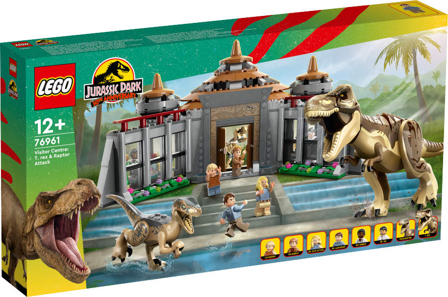 LEGO JURASSIC WORLD Centrum dla odwiedzających: atak tyranozaura i raptora 76961