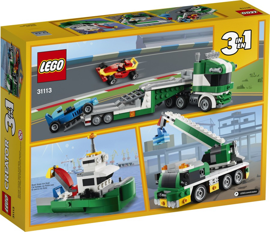 LEGO CREATOR  Laweta z wyścigówkami 31113