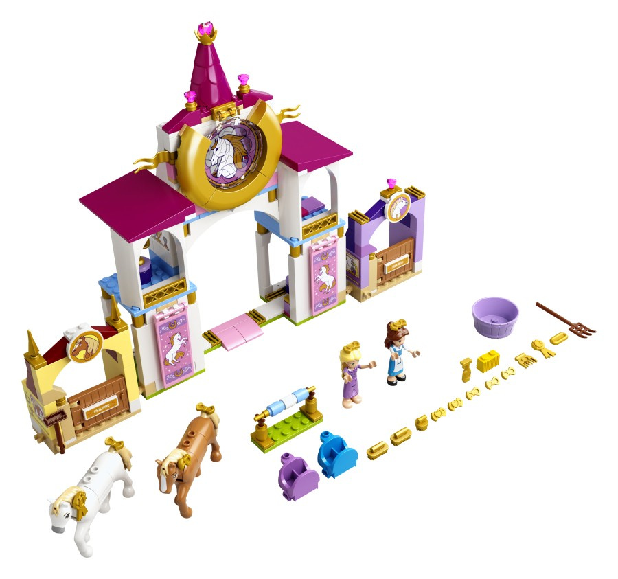 LEGO DISNEY PRINCESS  Królewskie stajnie Belli i Roszpunki 43195