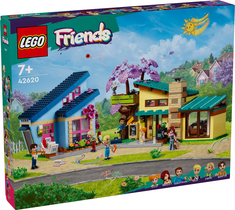 LEGO FRIENDS Dom rodzinny Olly’ego i Paisley 42620