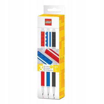 Długopisy żelowe 3szt. LEGO 51513 kolorowe