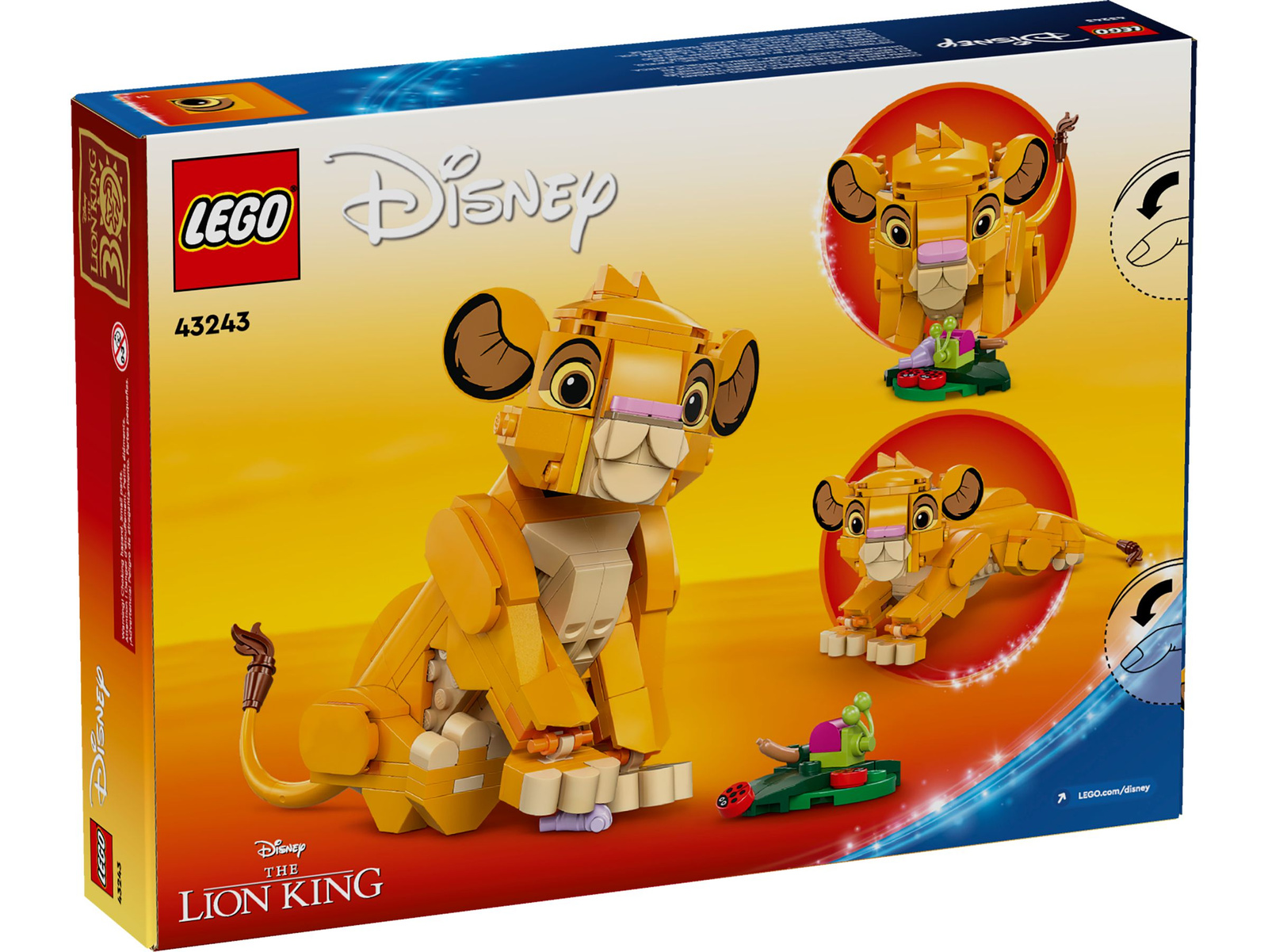 Lego Disney 43243 Król Lew - lwiątko Simba
