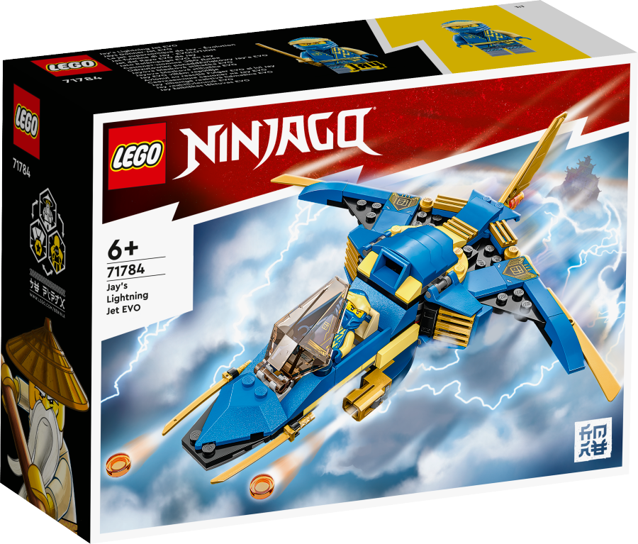 LEGO NINJAGO Odrzutowiec ponaddźwiękowy Jay’a EVO 71784