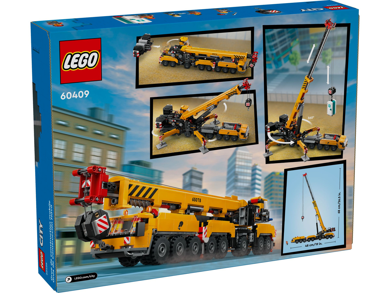 Lego City 60409 Żółty ruchomy żuraw
